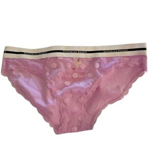 NWT Victoria's Secret Lavender Polka Dot Lace Panties Underware